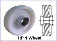 HP-1 WHEEL WITH METAL INSERT FOR BALL BEARING.